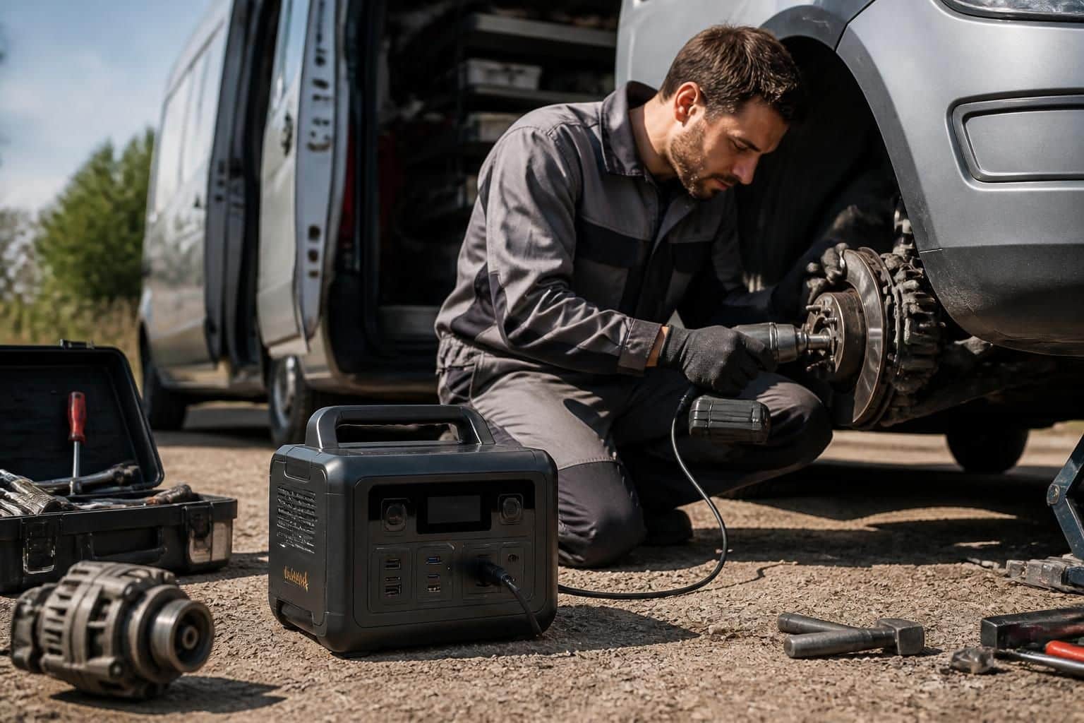 découvrez la station électrique portable, l'équipement incontournable adopté par les professionnels de l'automobile pour une puissance fiable et en mobilité sur le terrain.